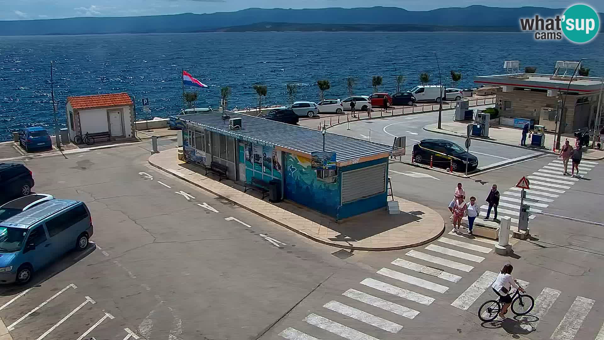 Webcam Bol Centro e Marina – Vista live dal porto di Bol