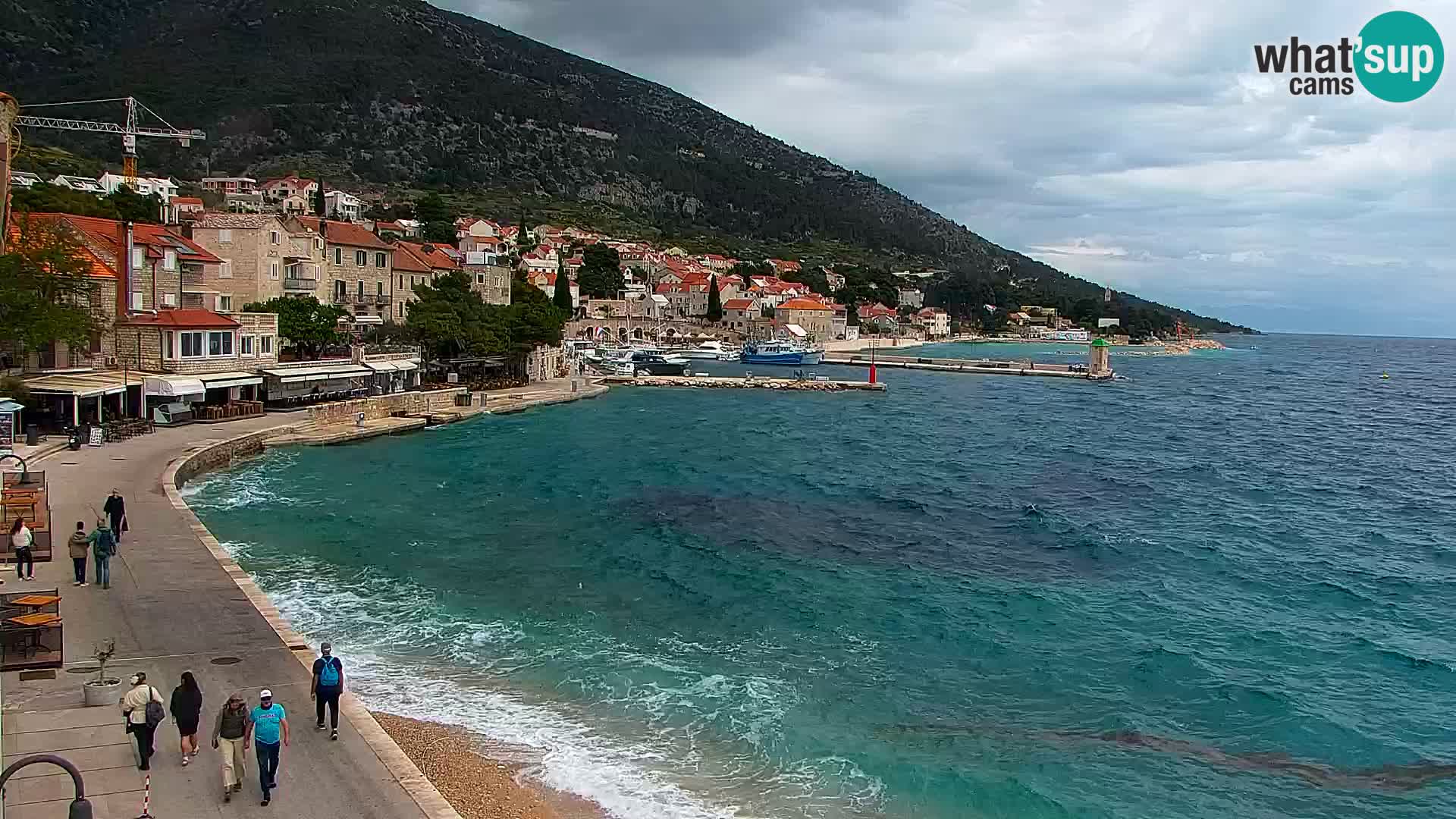 Webcam Bol centre-ville & marina – Vue en direct depuis Bol, île de Brač