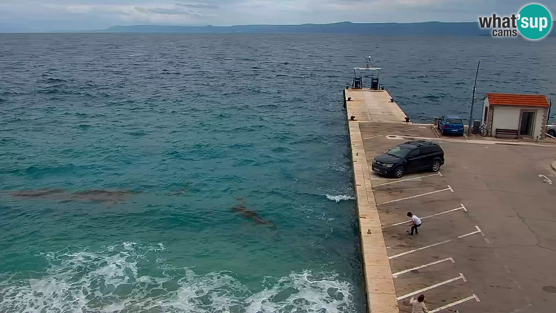 Spletna kamera Bol – Center mesta in marina v živo