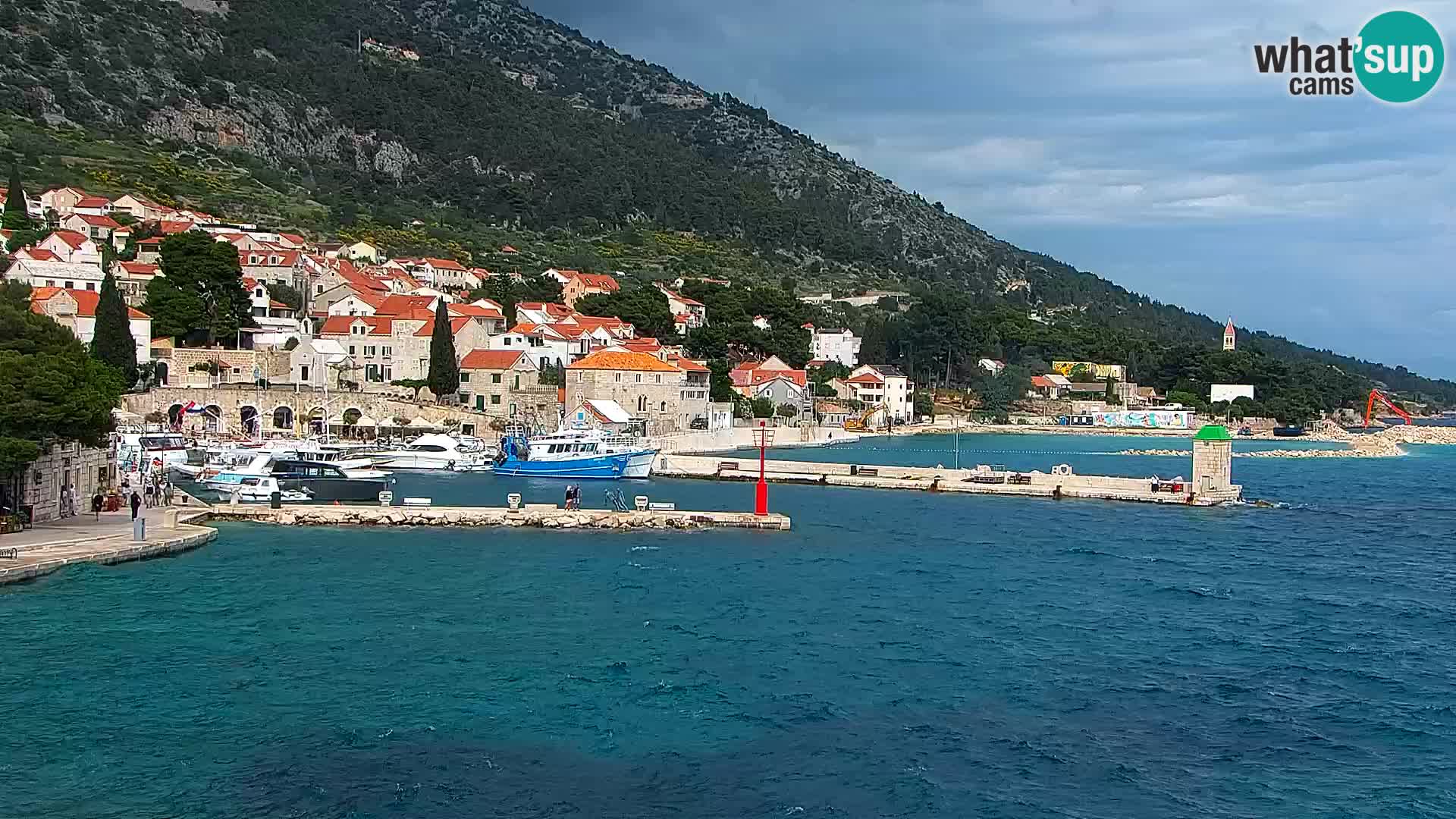 Webcam Bol Hafen & Ortszentrum – Liveblick aus Bol auf der Insel Brač