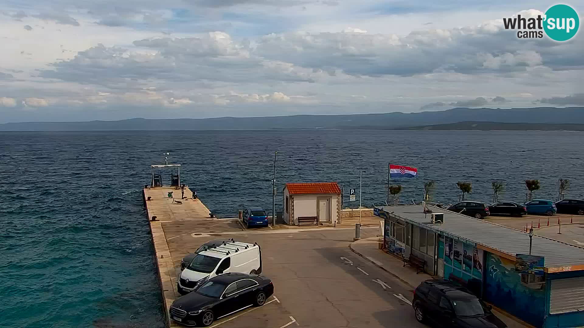 Webcam Bol centre-ville & marina – Vue en direct depuis Bol, île de Brač