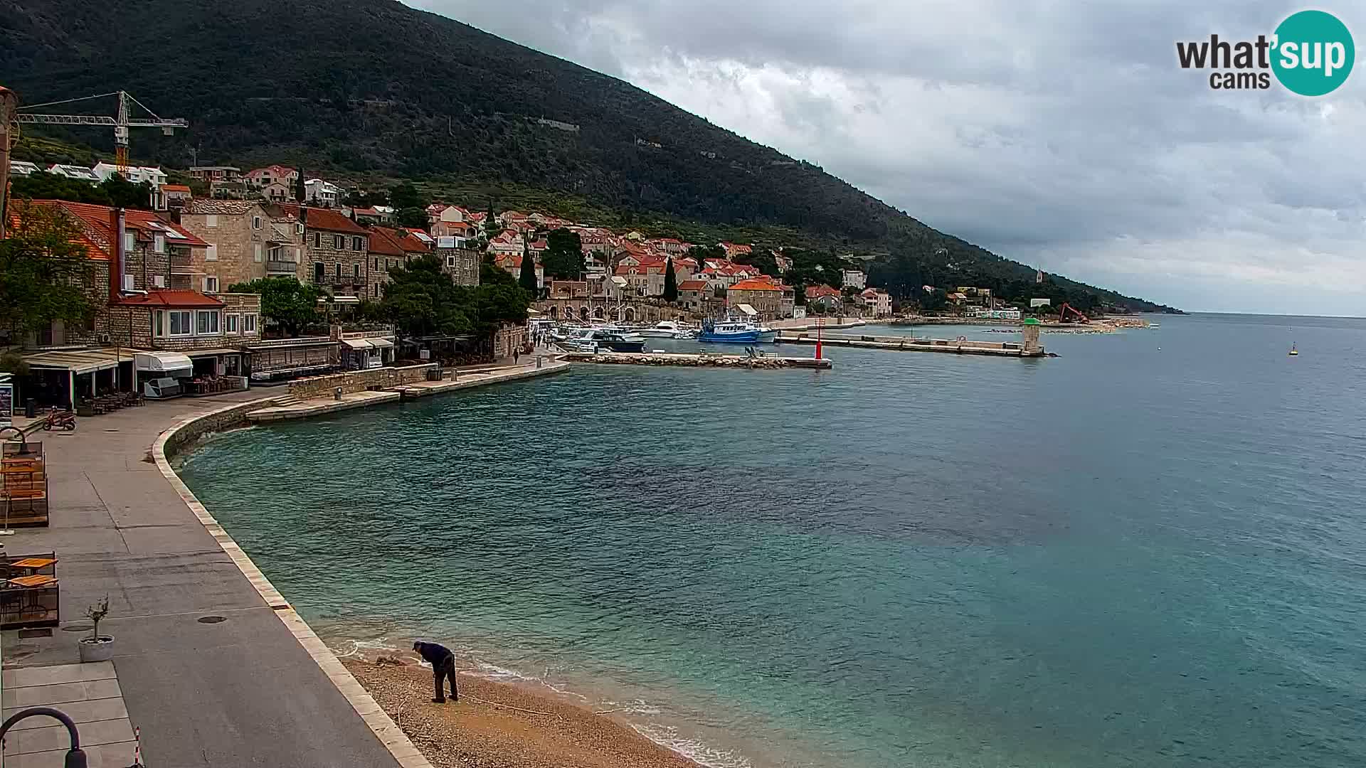 Webcam Bol Centre-Ville & Marina – Vue en direct depuis Bol, île de Brač