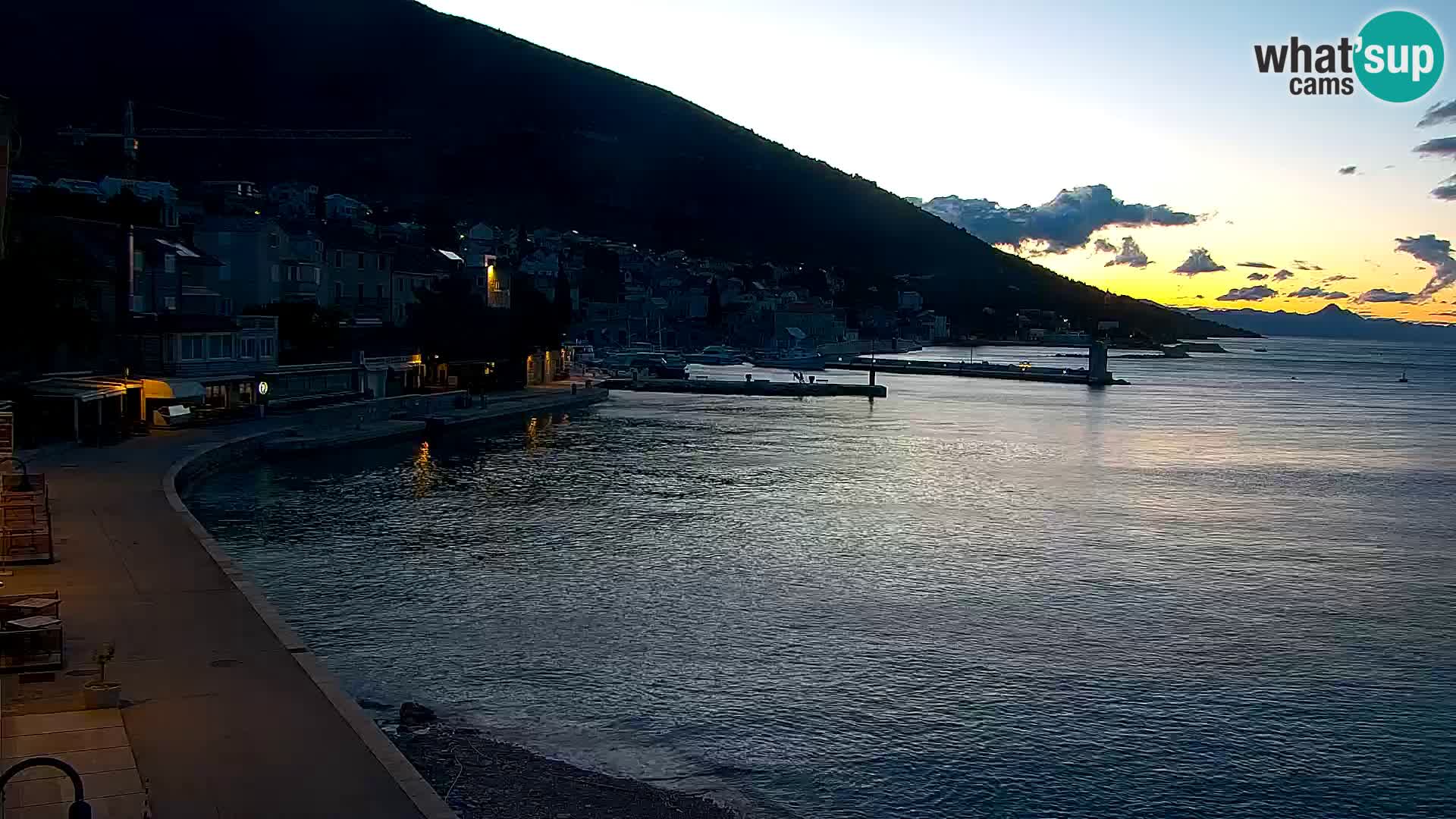 Webcam Bol centre-ville & marina – Vue en direct depuis Bol, île de Brač