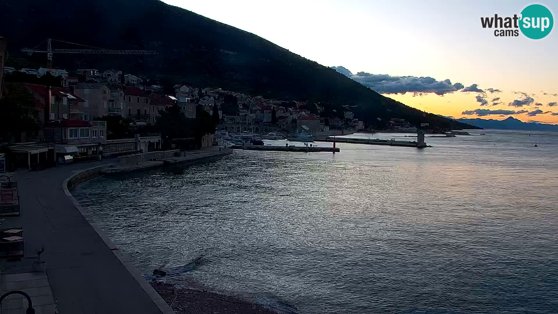 Webcam Bol centre-ville & marina – Vue en direct depuis Bol, île de Brač