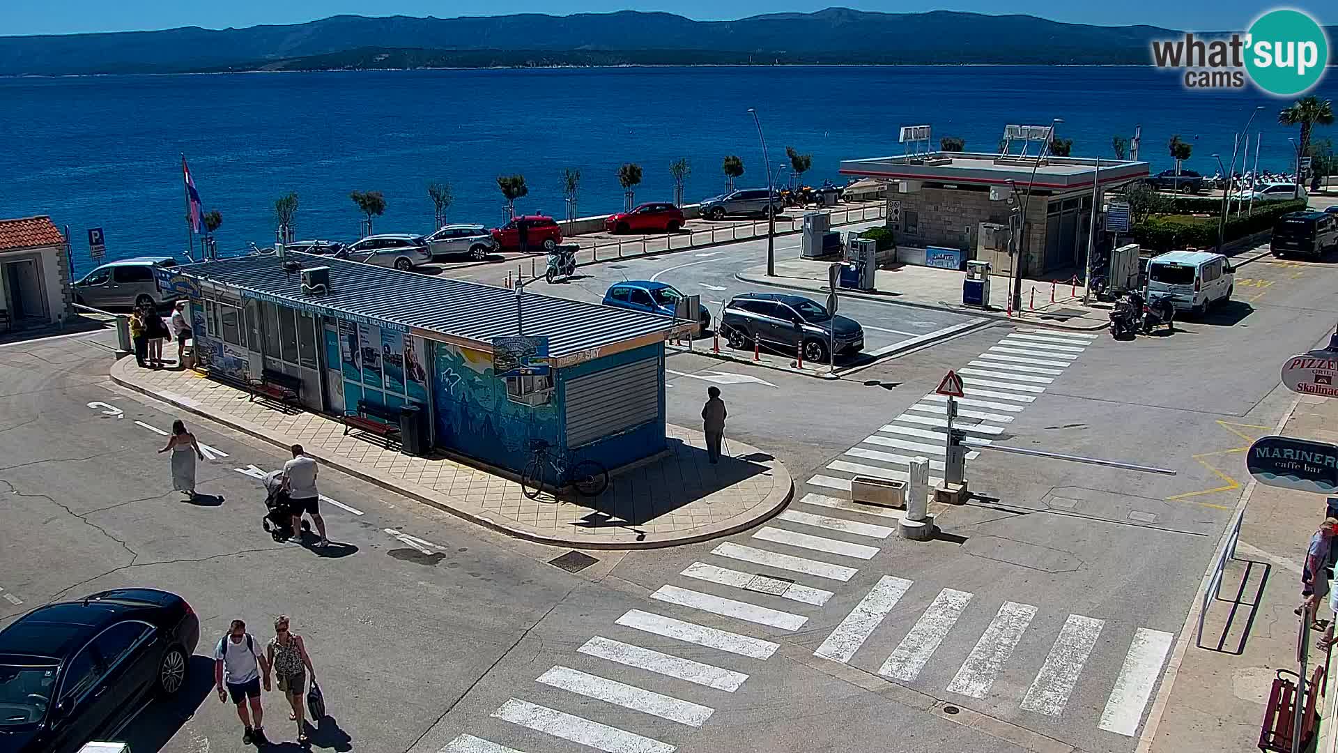 Webcam Bol Centro e Marina – Vista live dal porto di Bol