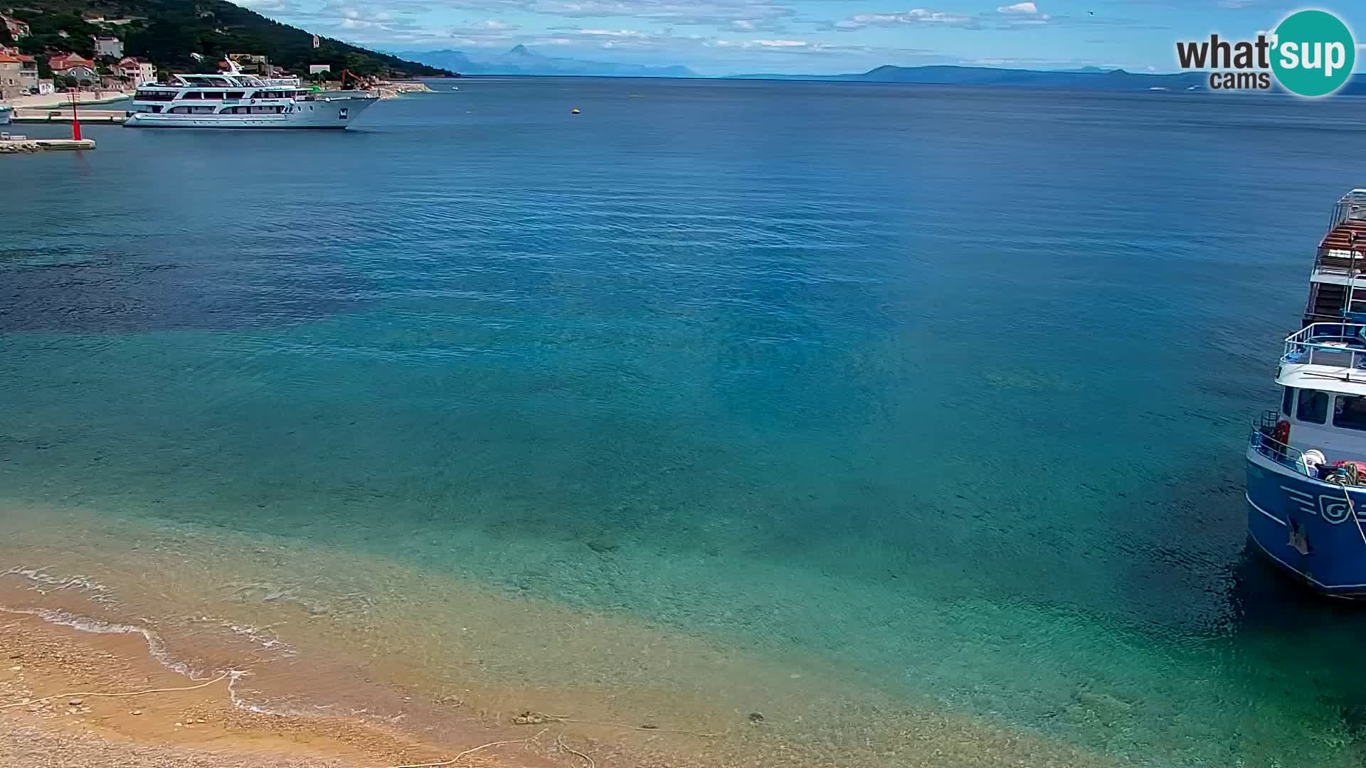 Webcam Bol Hafen & Ortszentrum – Liveblick aus Bol auf der Insel Brač