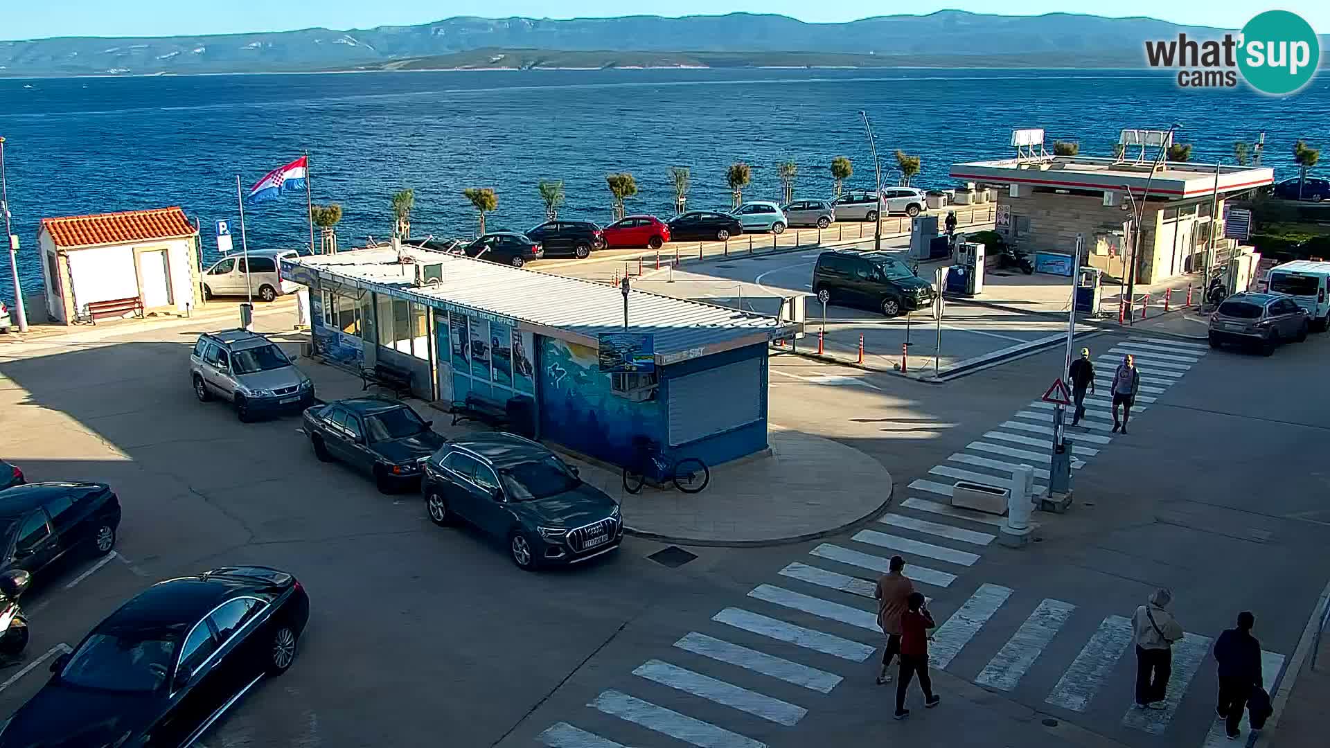 Webcam Bol centre-ville & marina – Vue en direct depuis Bol, île de Brač