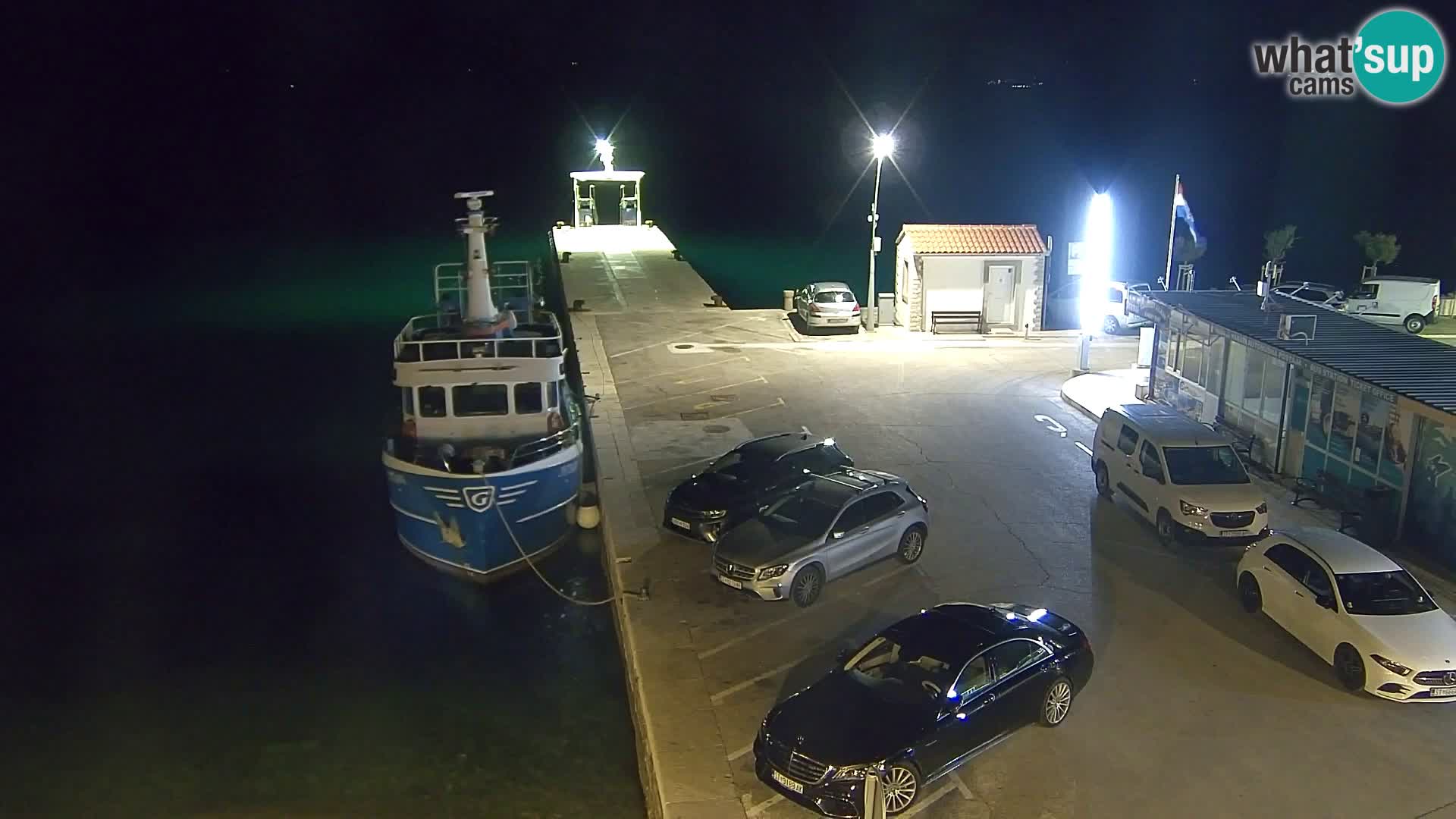 Webcam Bol Centro e Marina – Vista live dal porto di Bol