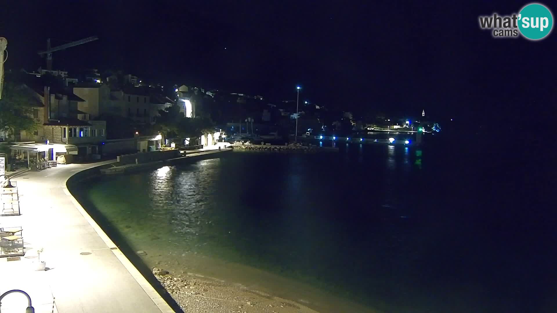 Webcam Bol Centro e Marina – Vista live dal porto di Bol