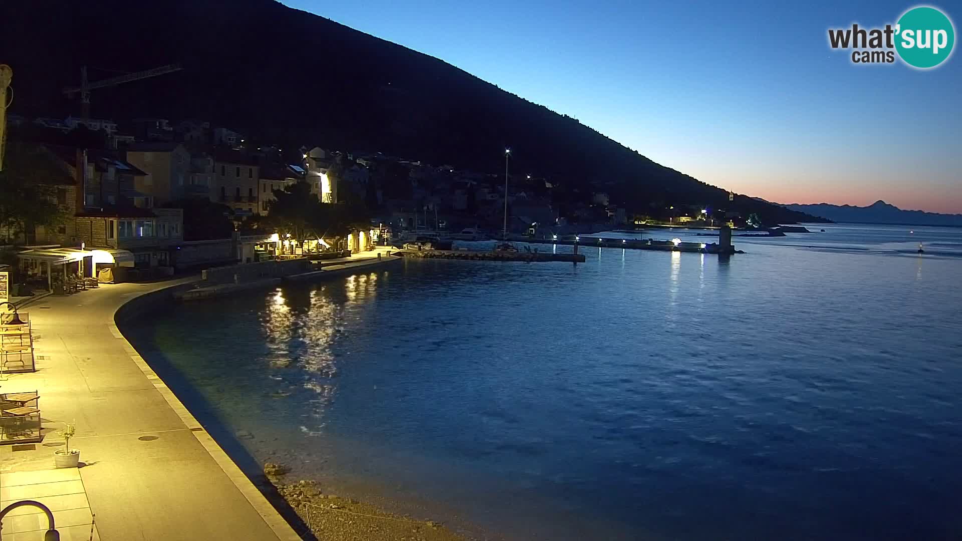 Webcam Bol centre-ville & marina – Vue en direct depuis Bol, île de Brač