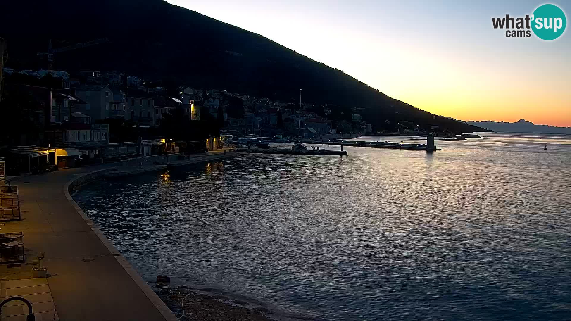 Webcam Bol centre-ville & marina – Vue en direct depuis Bol, île de Brač