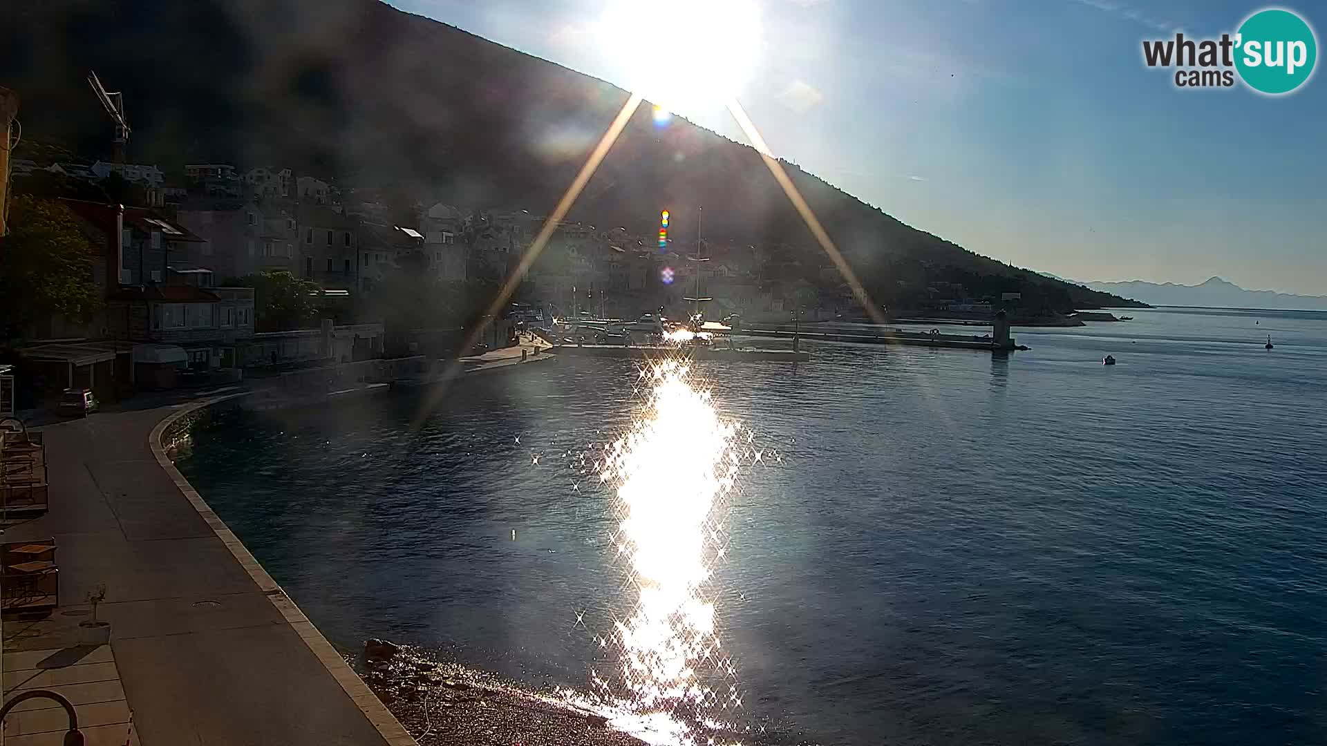 Webcam Bol centre-ville & marina – Vue en direct depuis Bol, île de Brač