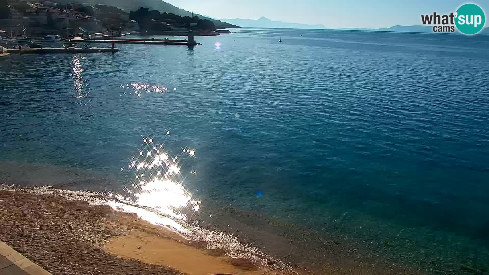 Webcam Bol centre-ville & marina – Vue en direct depuis Bol, île de Brač