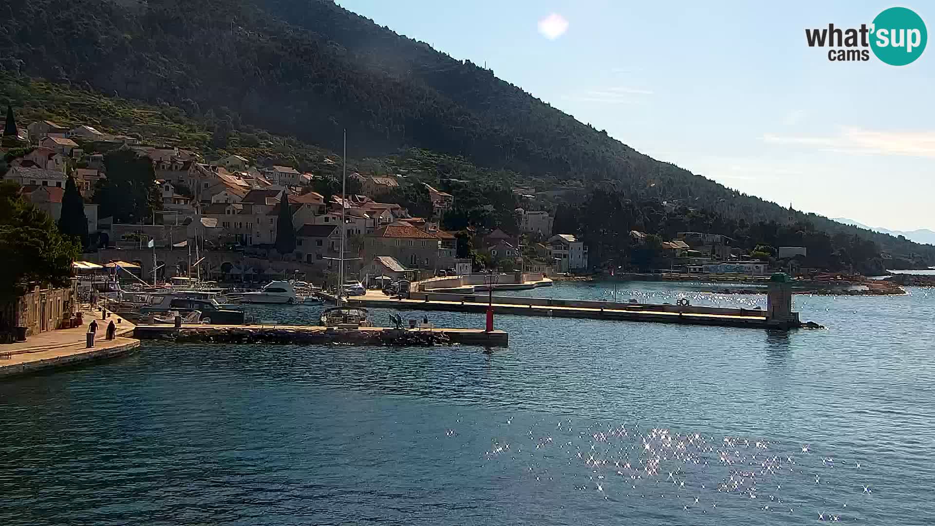 Webcam Bol centre-ville & marina – Vue en direct depuis Bol, île de Brač