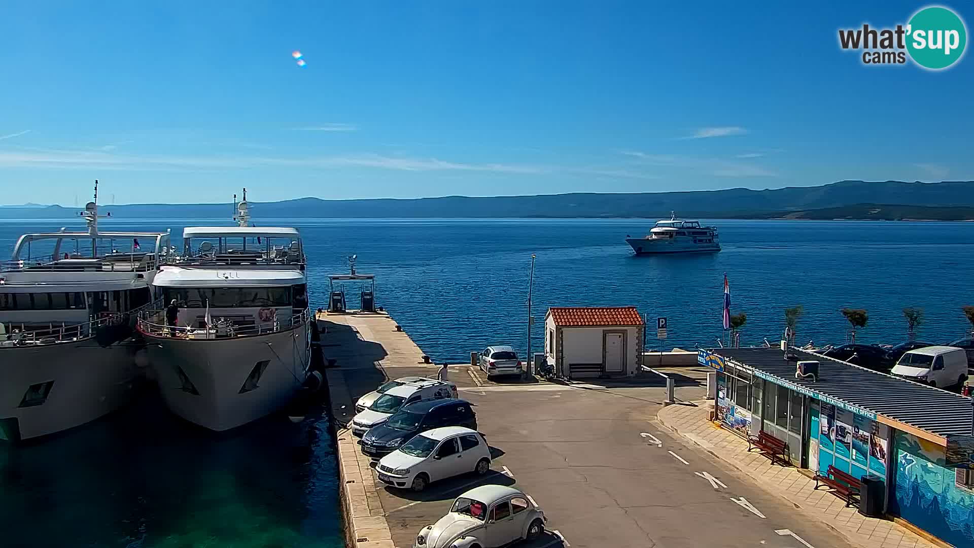 Webcam Bol centre-ville & marina – Vue en direct depuis Bol, île de Brač
