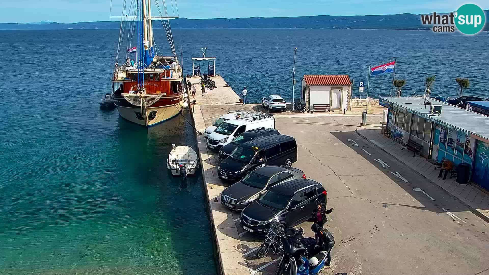 Webcam Bol Centre-Ville & Marina – Vue en direct depuis Bol, île de Brač