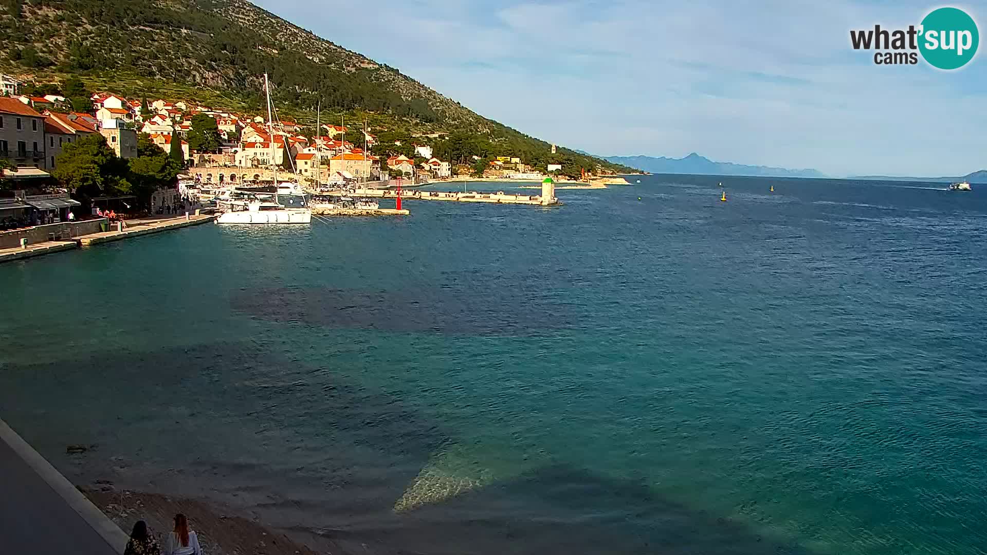Webcam Bol centre-ville & marina – Vue en direct depuis Bol, île de Brač