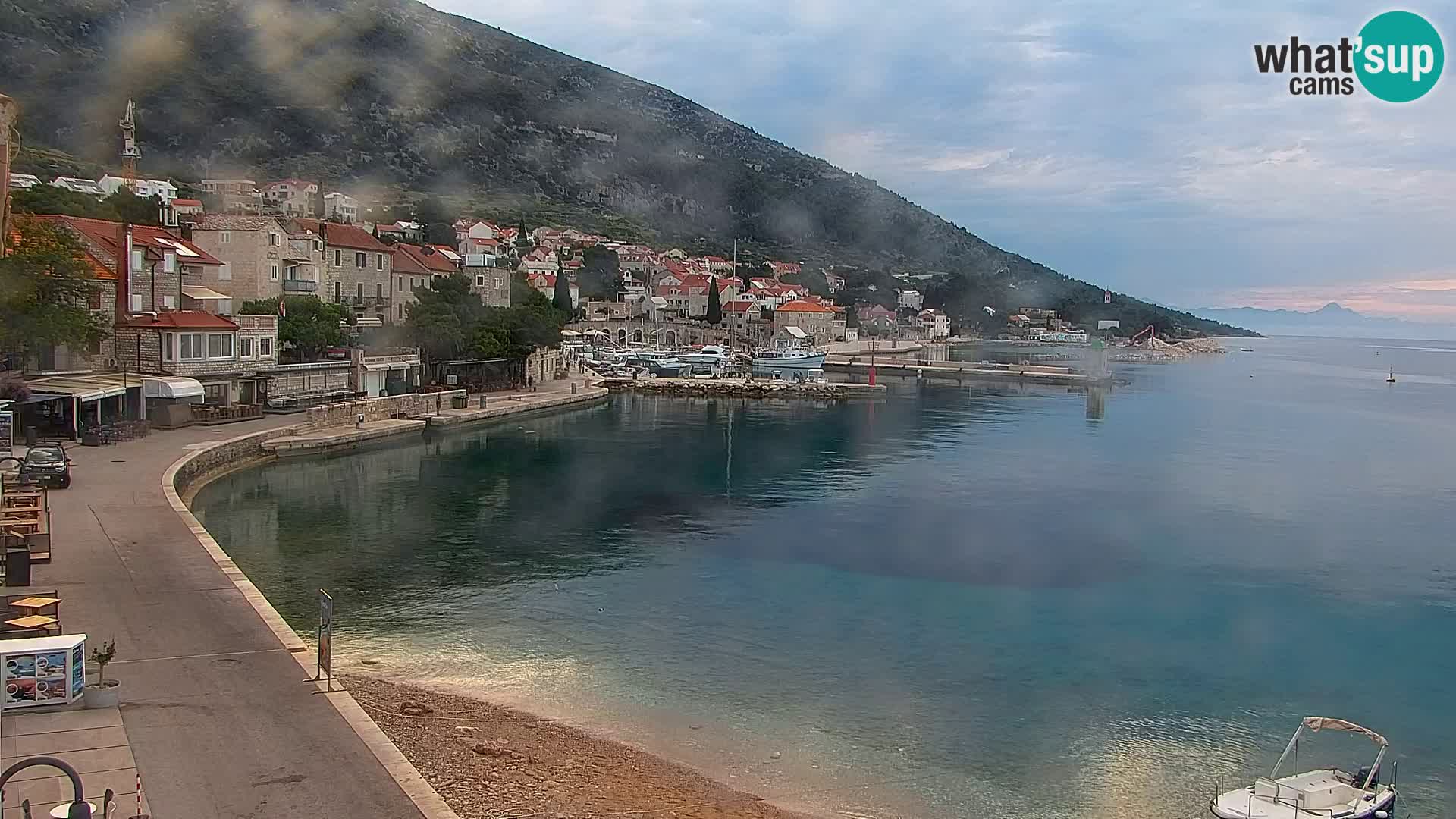 Webcam Bol Centre-Ville & Marina – Vue en direct depuis Bol, île de Brač