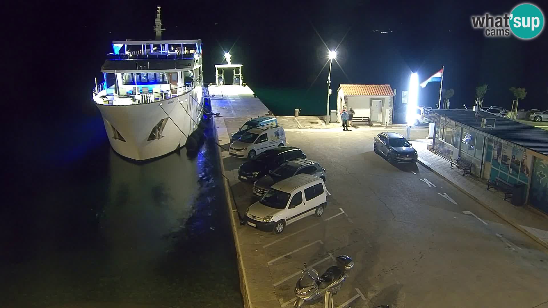 Webcam Bol Centro e Marina – Vista live dal porto di Bol