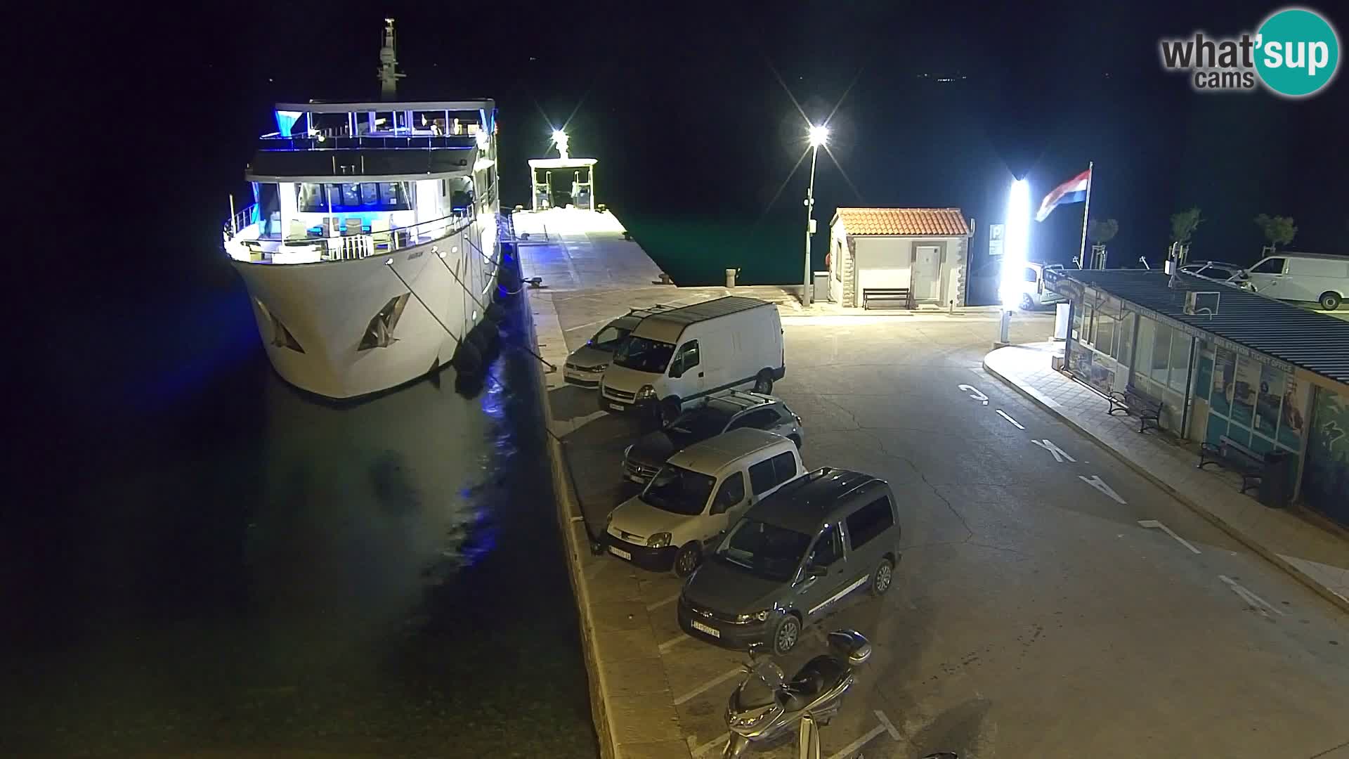 Webcam Bol centre-ville & marina – Vue en direct depuis Bol, île de Brač