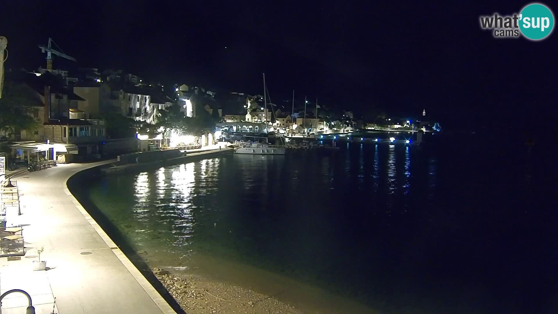 Spletna kamera Bol – Center mesta in marina v živo
