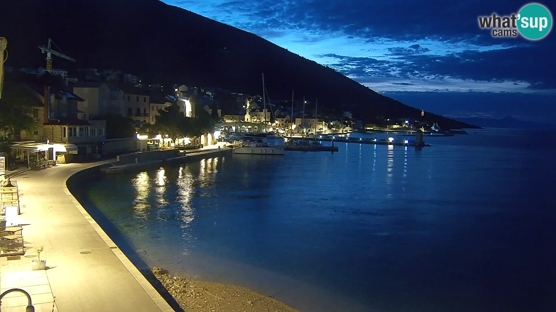 Spletna kamera Bol – Center mesta in marina v živo
