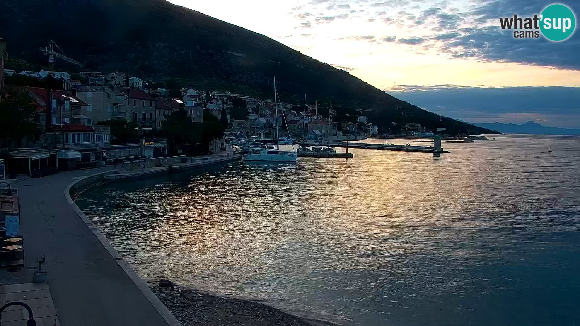 Webcam Bol Centre-Ville & Marina – Vue en direct depuis Bol, île de Brač