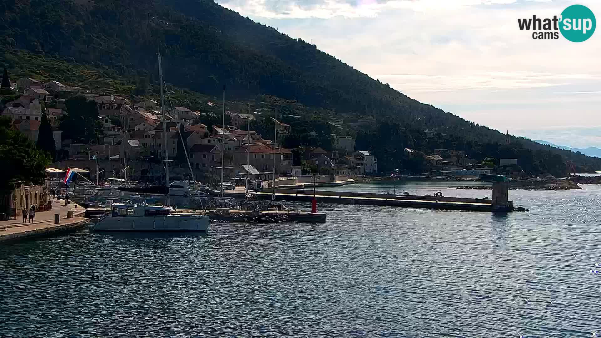 Webcam Bol Centre-Ville & Marina – Vue en direct depuis Bol, île de Brač