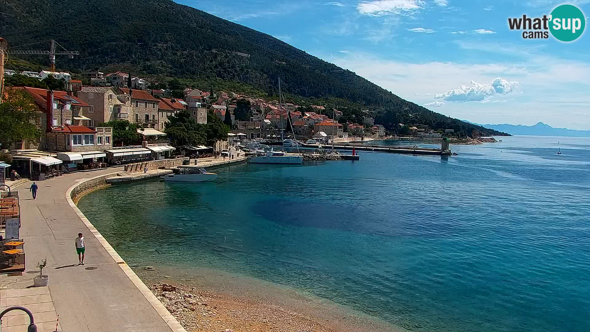 Webcam Bol Hafen & Ortszentrum – Liveblick aus Bol auf der Insel Brač