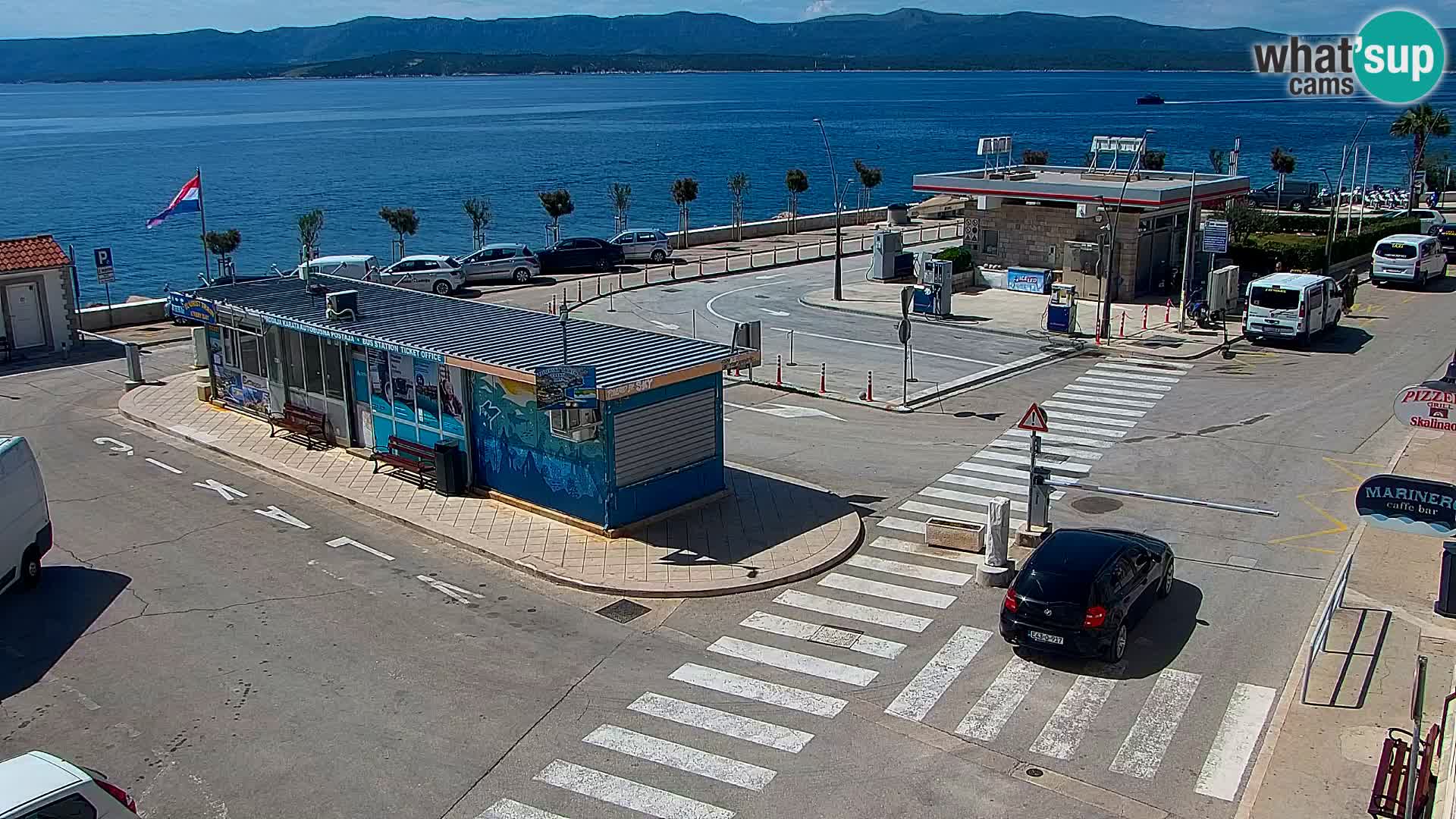 Webcam Bol Centre-Ville & Marina – Vue en direct depuis Bol, île de Brač