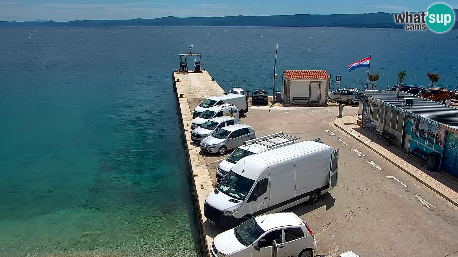 Webcam Bol Centre-Ville & Marina – Vue en direct depuis Bol, île de Brač