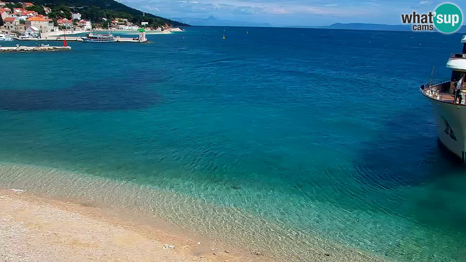Webcam Bol Hafen & Ortszentrum – Liveblick aus Bol auf der Insel Brač