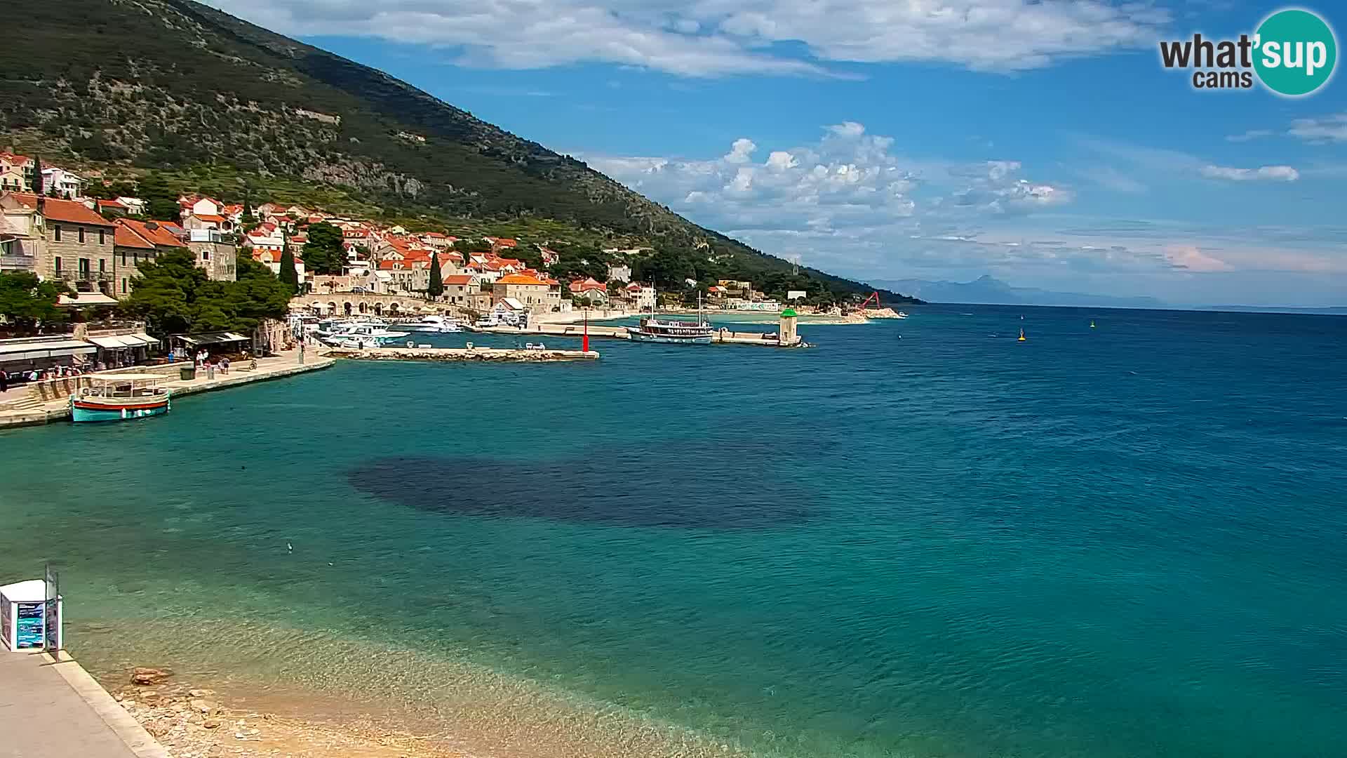 Webcam Bol Centre-Ville & Marina – Vue en direct depuis Bol, île de Brač