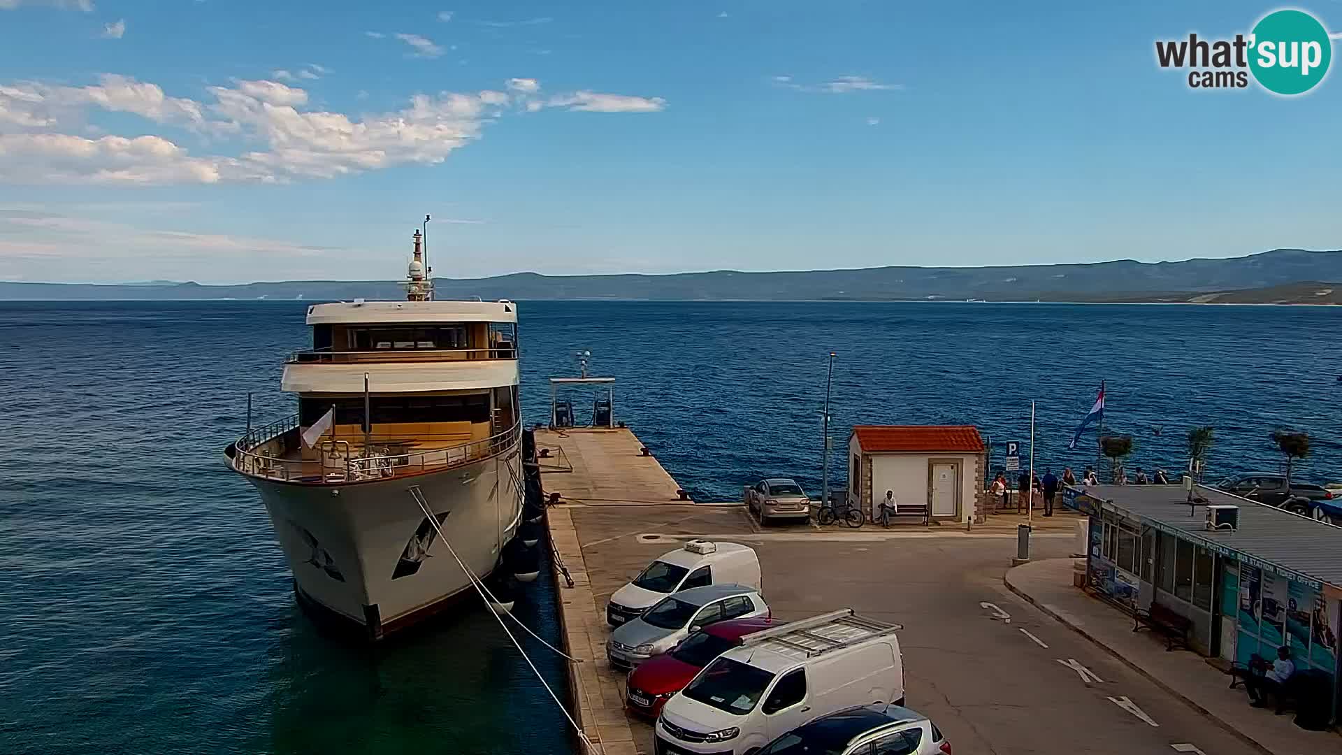 Webcam Bol centre-ville & marina – Vue en direct depuis Bol, île de Brač