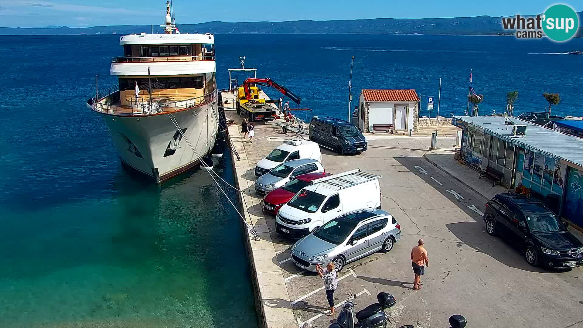 Webcam Bol centre-ville & marina – Vue en direct depuis Bol, île de Brač