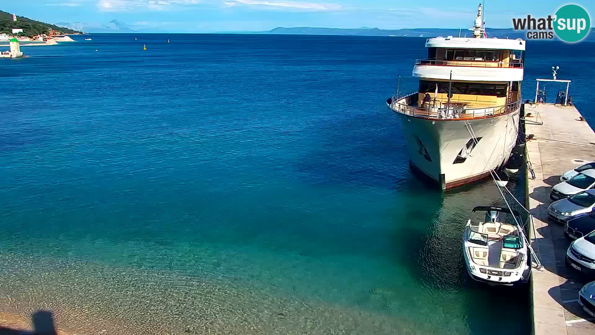 Webcam Bol centre-ville & marina – Vue en direct depuis Bol, île de Brač