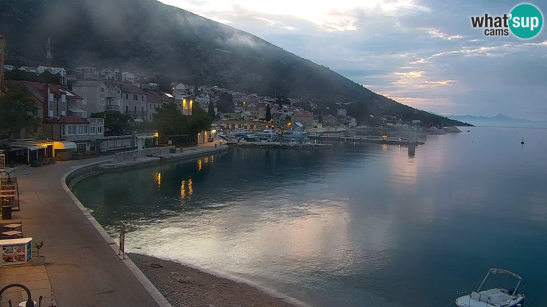 Webcam Bol Centre-Ville & Marina – Vue en direct depuis Bol, île de Brač