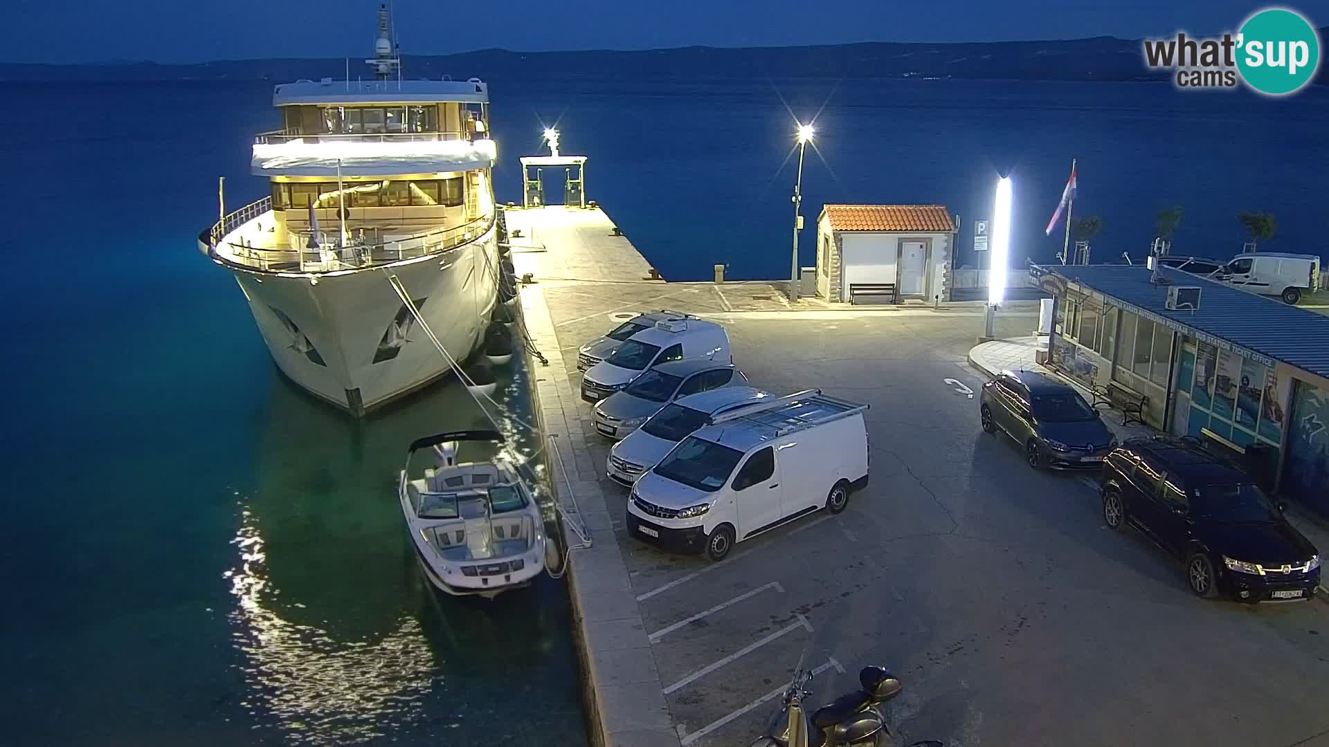 Webcam Bol centre-ville & marina – Vue en direct depuis Bol, île de Brač