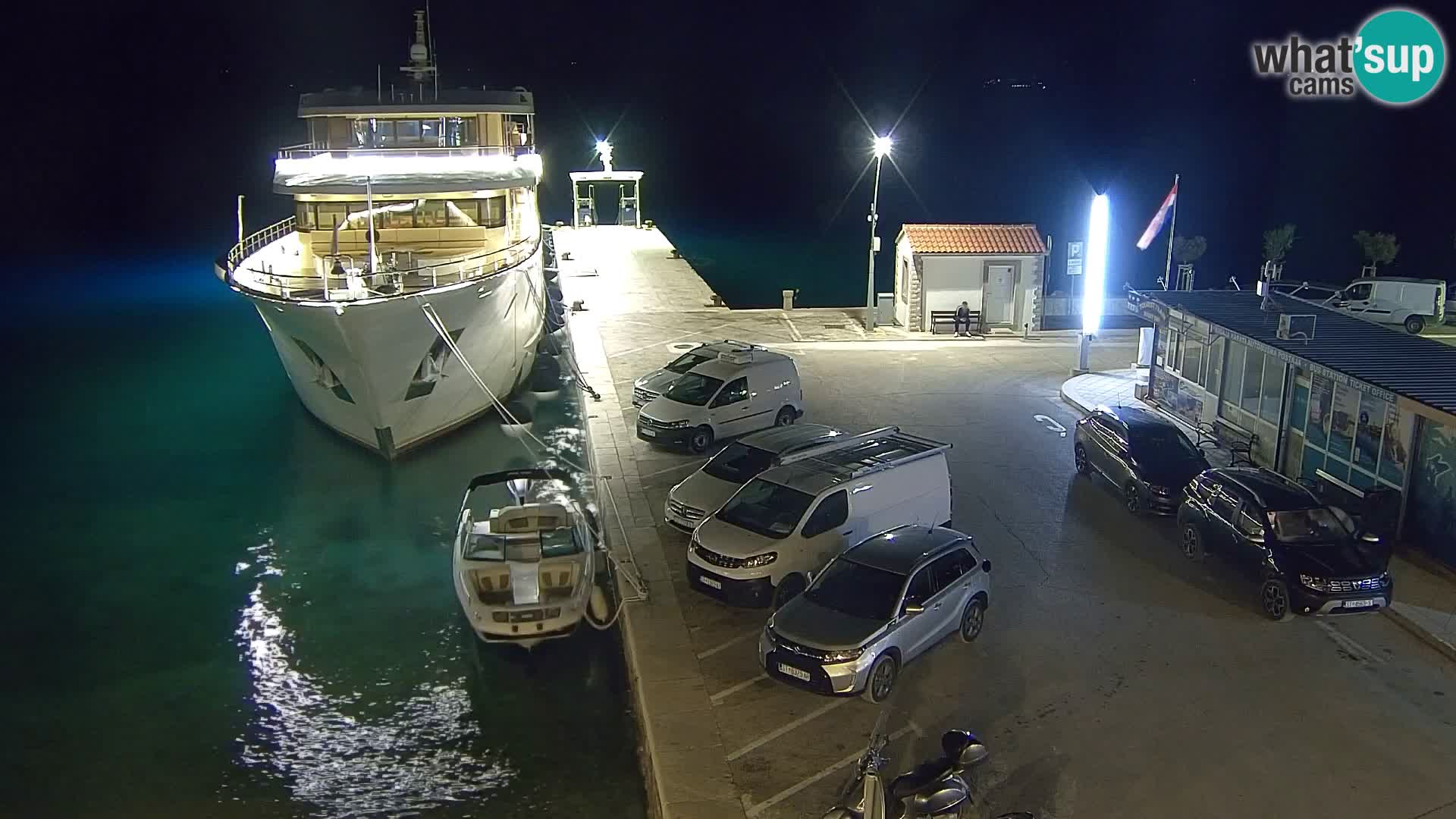 Webcam Bol Centre-Ville & Marina – Vue en direct depuis Bol, île de Brač