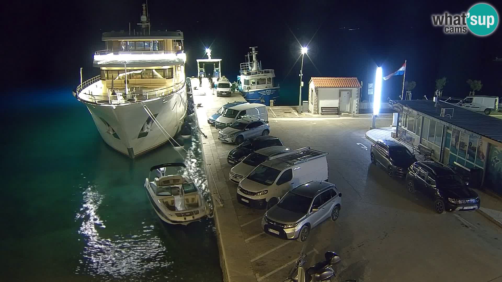 Webcam Bol centre-ville & marina – Vue en direct depuis Bol, île de Brač