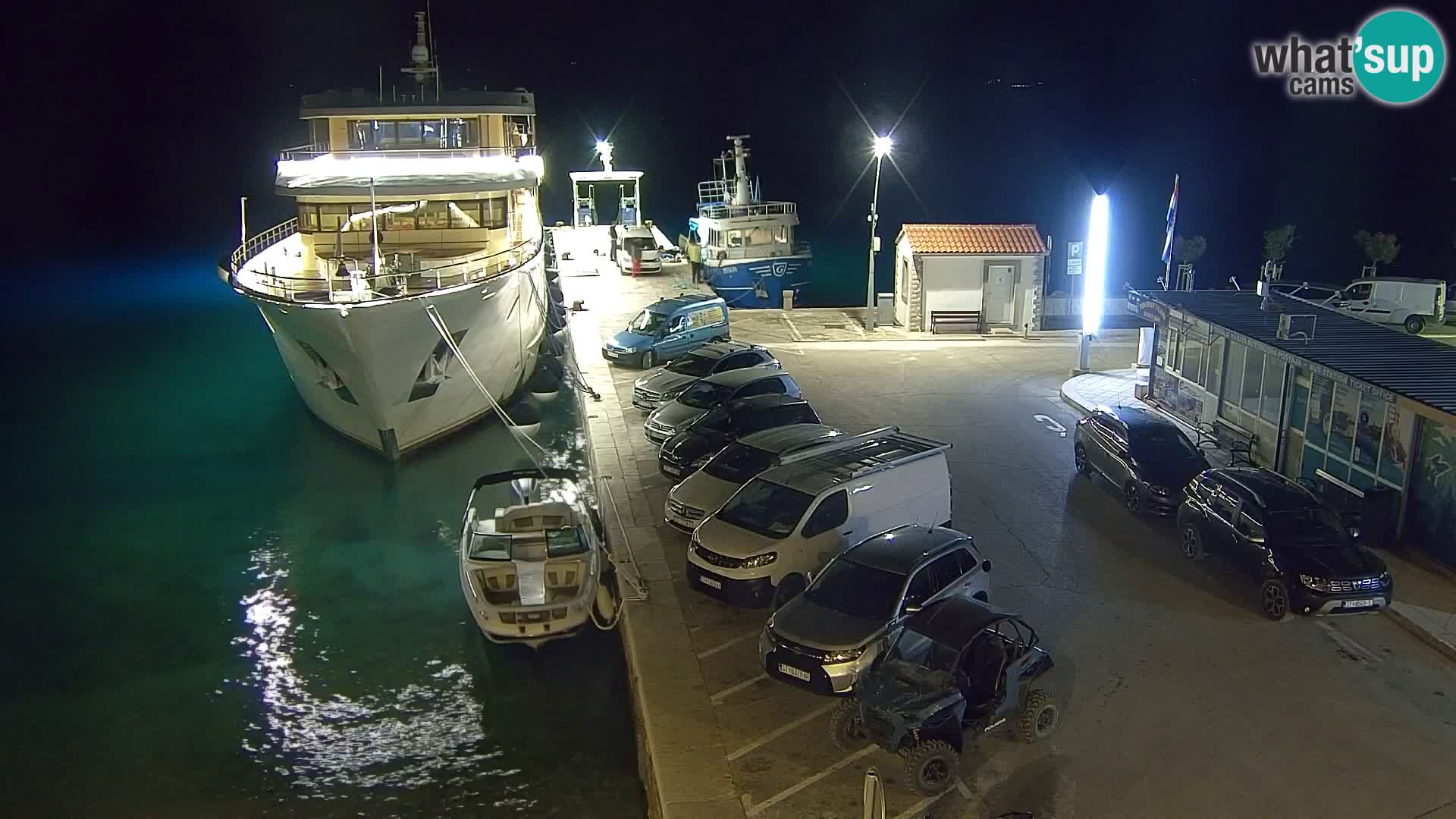 Webcam Bol Centro e Marina – Vista live dal porto di Bol