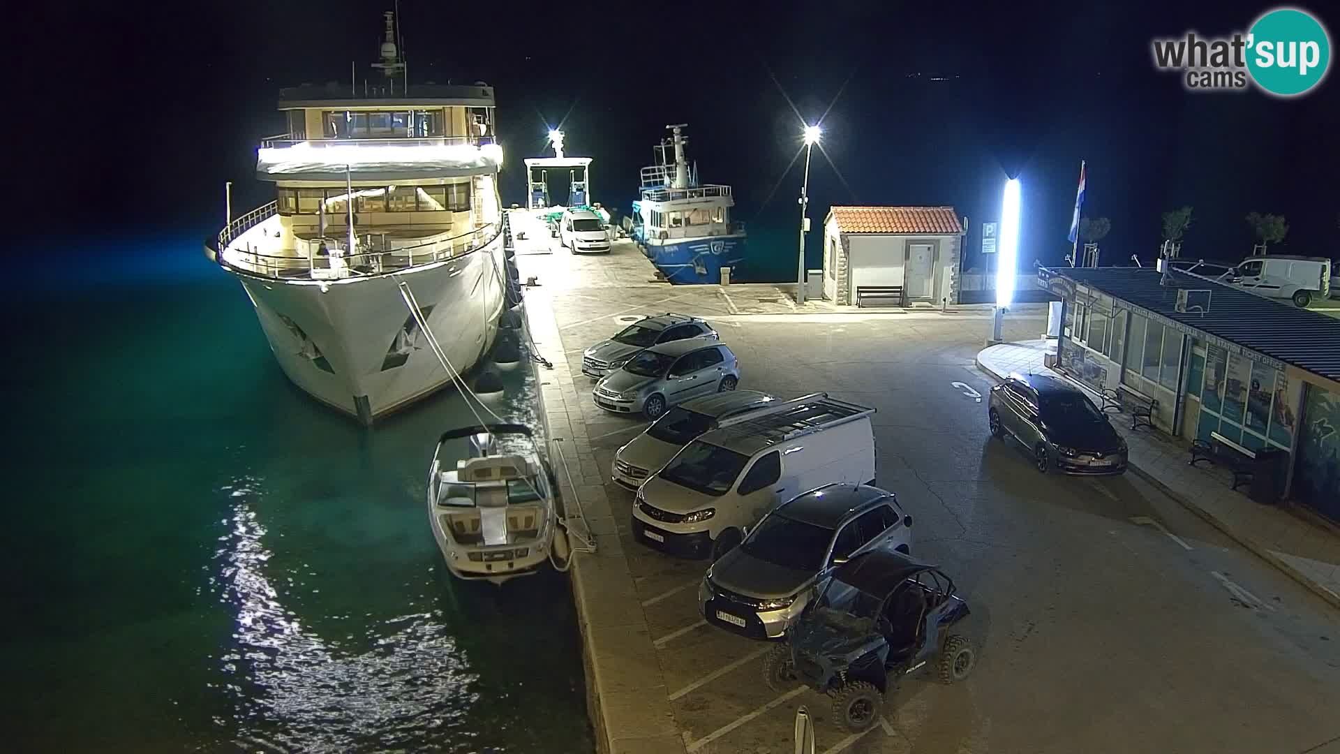 Webcam Bol Centro e Marina – Vista live dal porto di Bol
