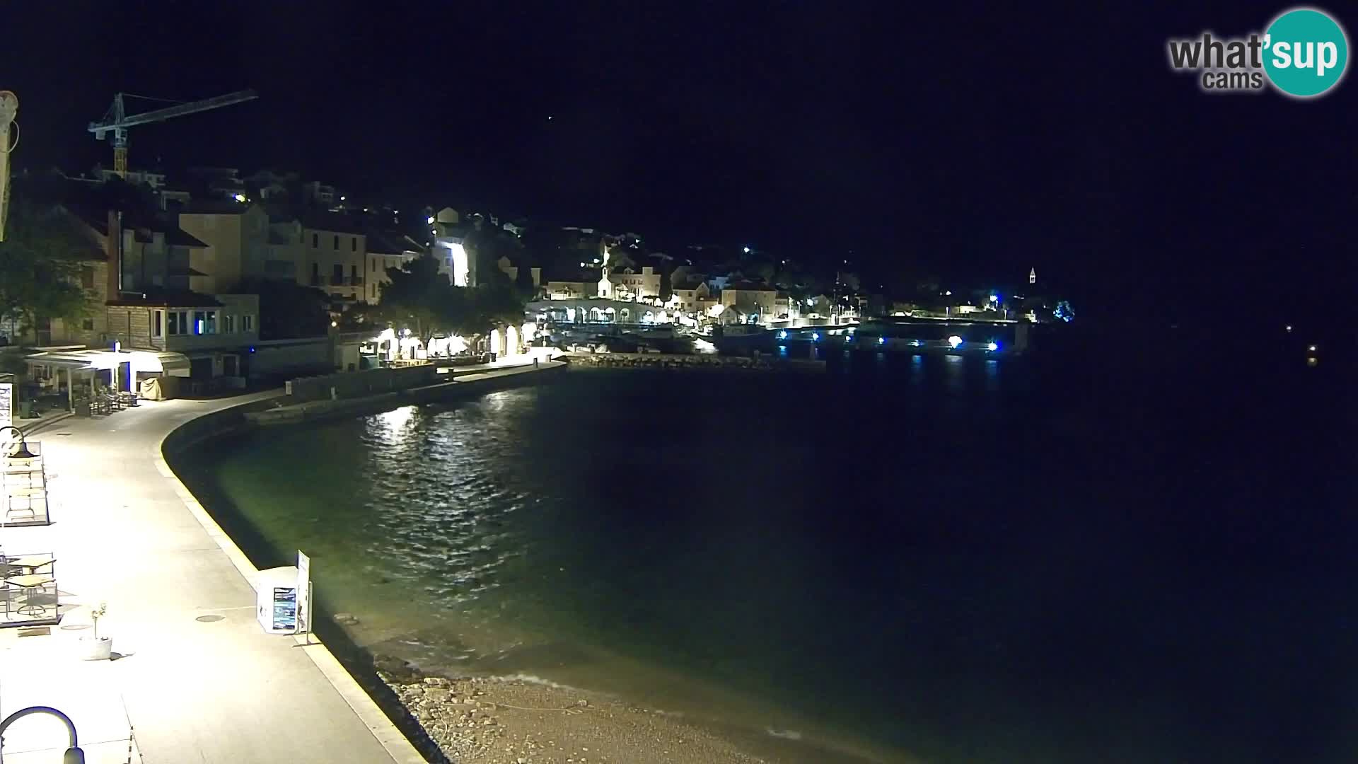 Webcam Bol Centro e Marina – Vista live dal porto di Bol