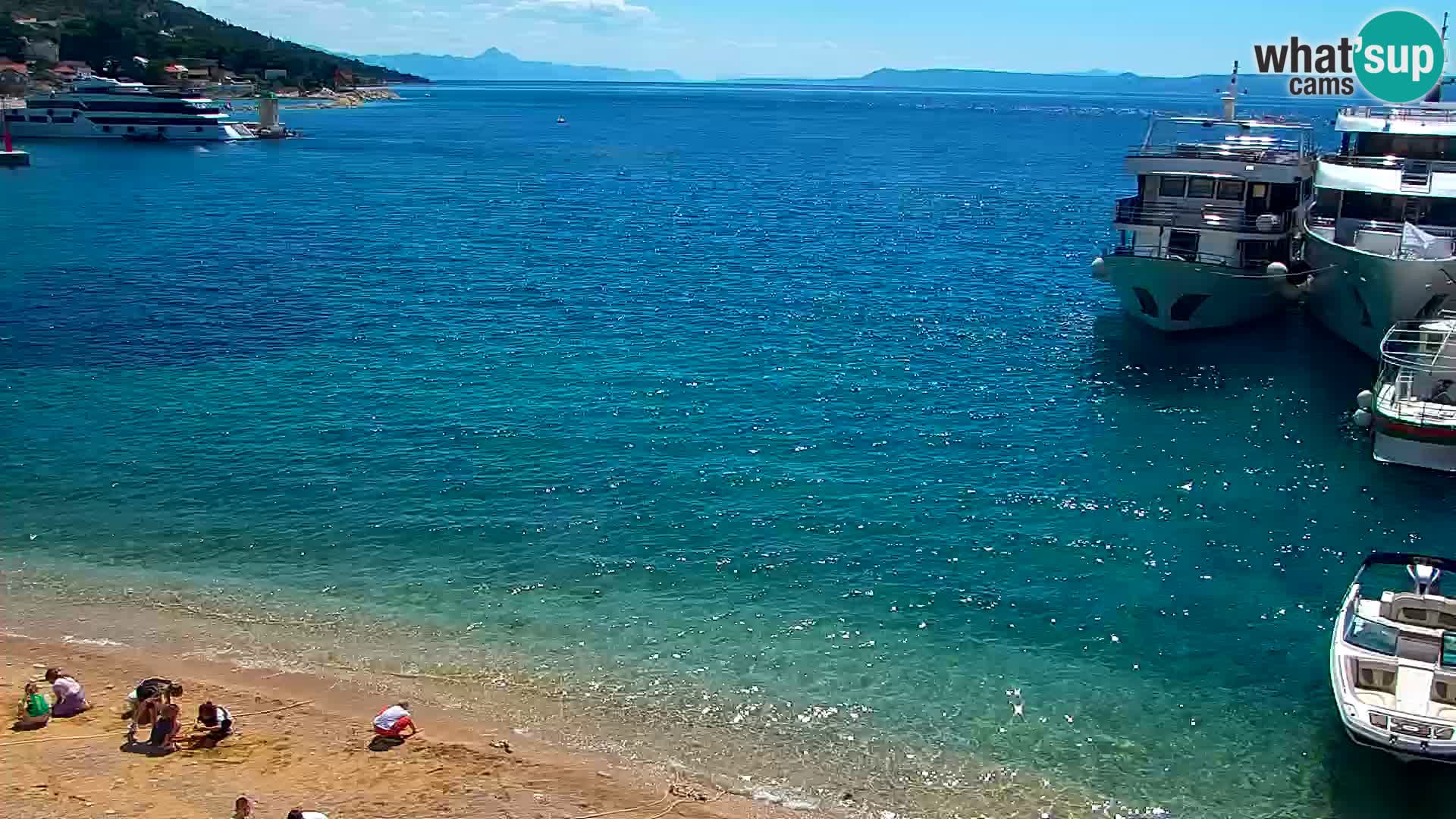 Webcam Bol centre-ville & marina – Vue en direct depuis Bol, île de Brač
