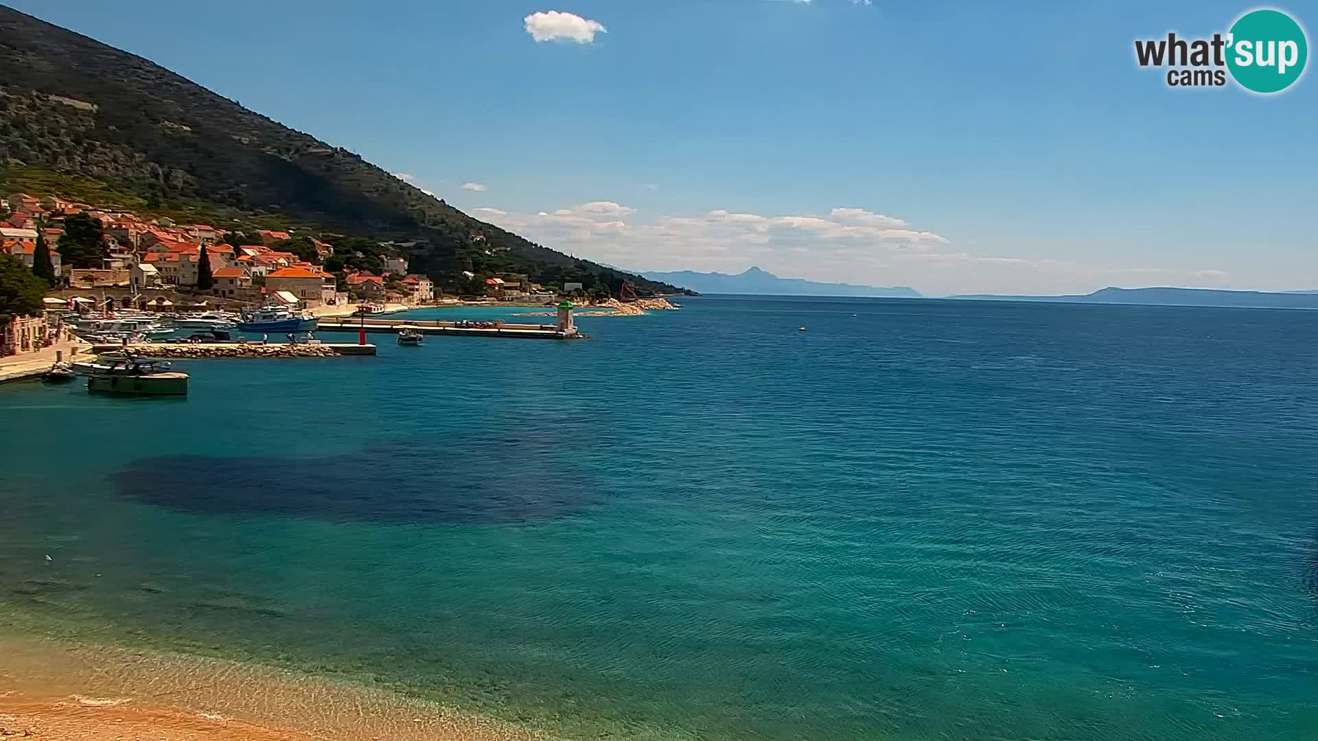 Webcam Bol Centre-Ville & Marina – Vue en direct depuis Bol, île de Brač
