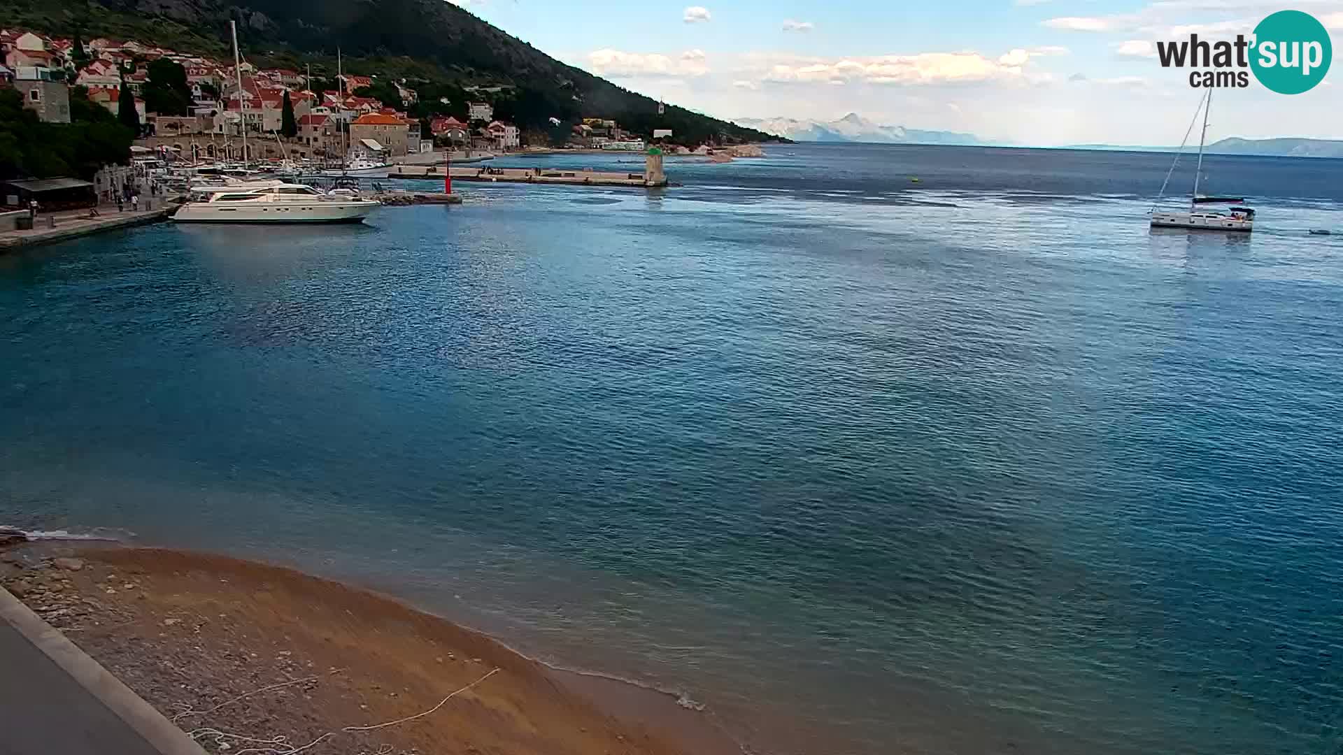 Webcam Bol Centre-Ville & Marina – Vue en direct depuis Bol, île de Brač