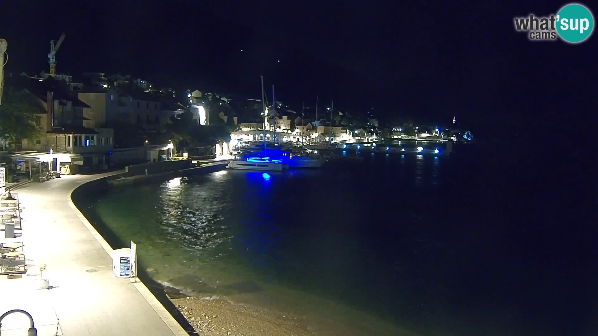 Webcam Bol centre-ville & marina – Vue en direct depuis Bol, île de Brač