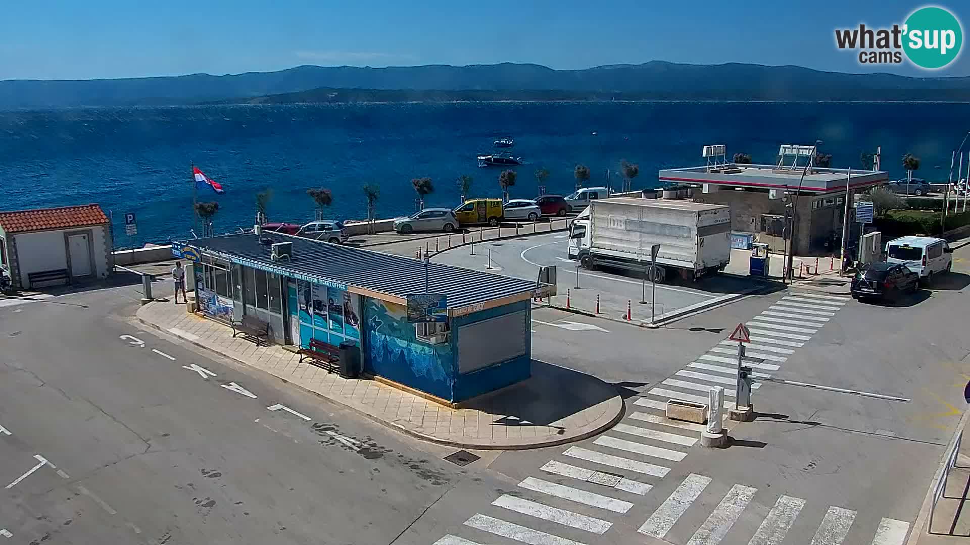 Webcam Bol centre-ville & marina – Vue en direct depuis Bol, île de Brač
