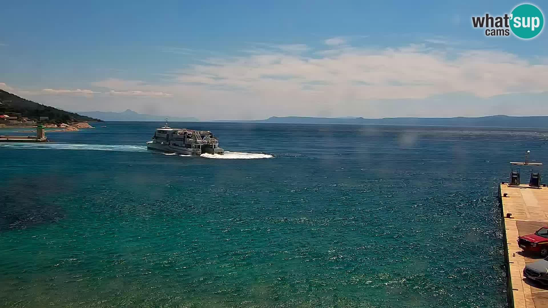 Webcam Bol Centre-Ville & Marina – Vue en direct depuis Bol, île de Brač