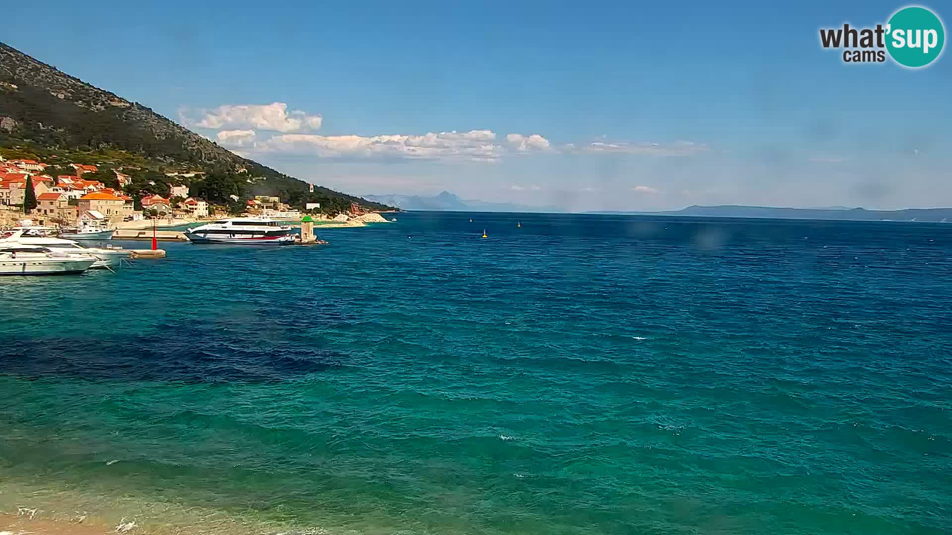 Webcam Bol Hafen & Ortszentrum – Liveblick aus Bol auf der Insel Brač